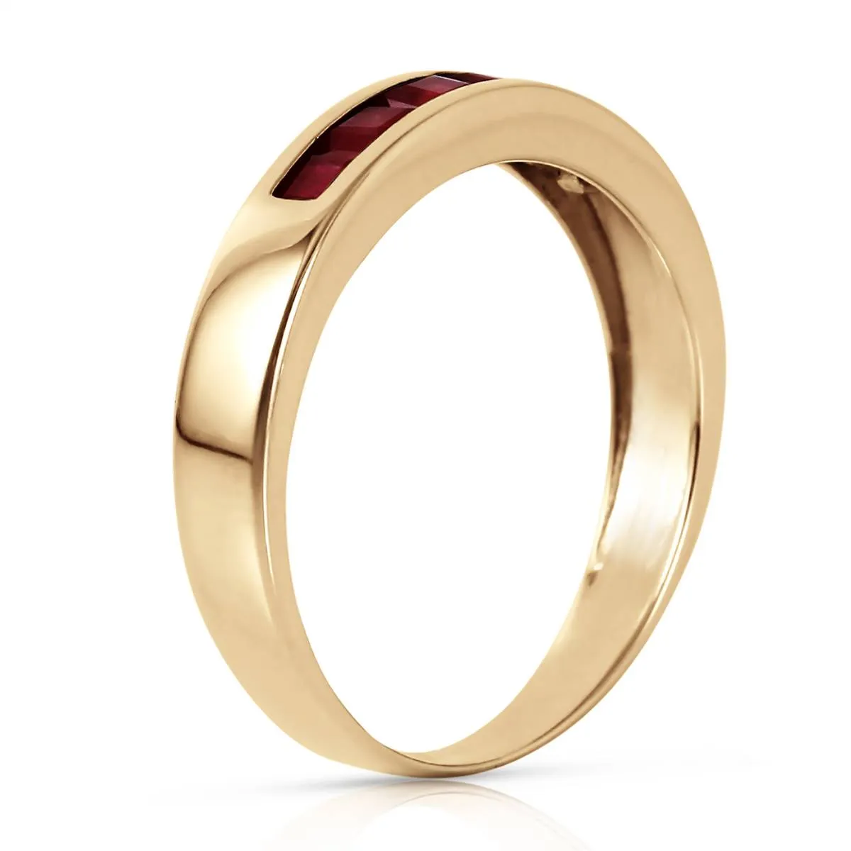 0.6 Carat 14K Solid Yellow Gold Summer's Miracle Ruby Ring