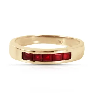 0.6 Carat 14K Solid Yellow Gold Summer's Miracle Ruby Ring