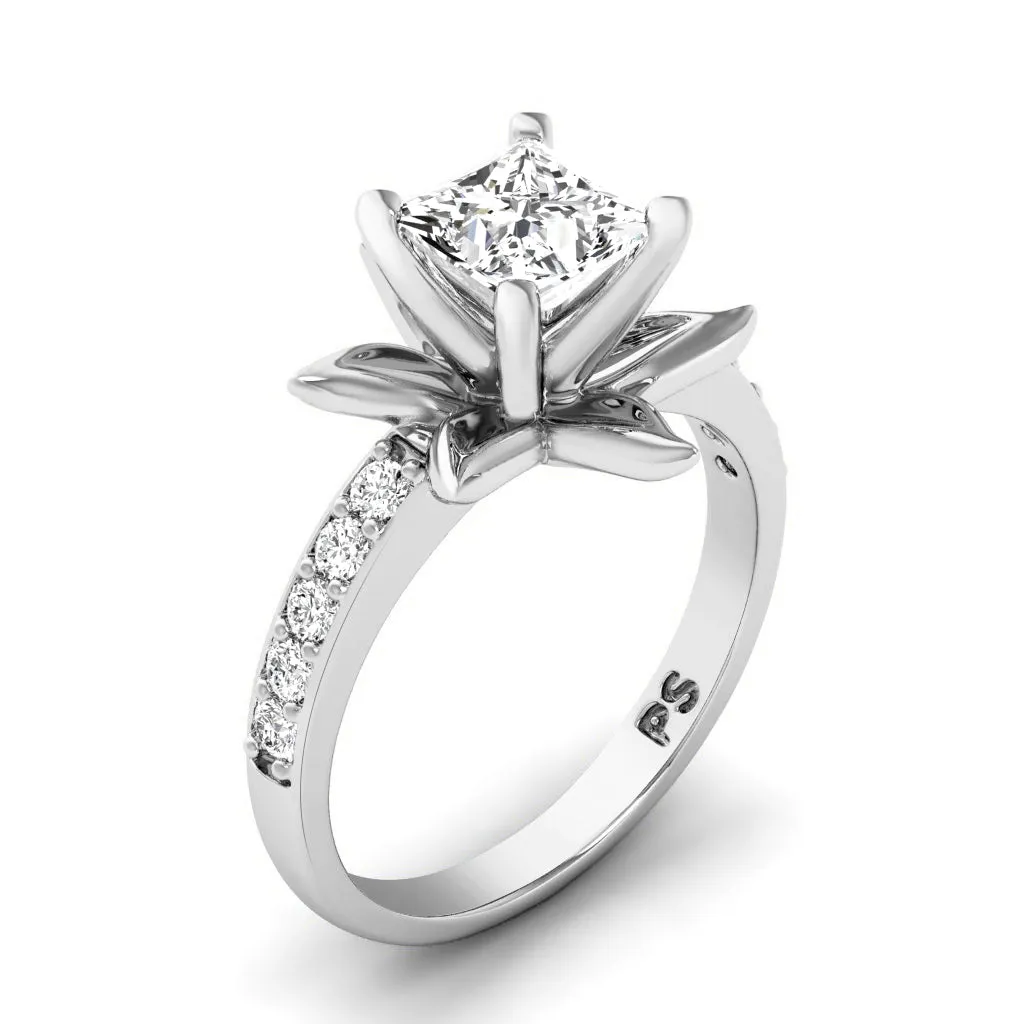 0.75-3.25 CT Round & Princess Cut Diamonds - Engagement Ring