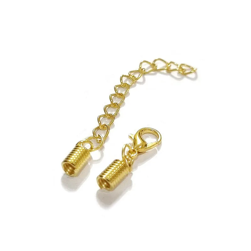 10 PCS PACK EXTENSION CHAIN FINDINGS FOR JEWELRY MAKING, Gold PLATED