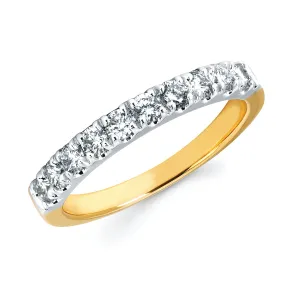 1/2 Ctw. Prong Set Diamond Wedding Band in 14K Gold