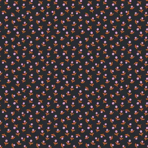 1/2 Yard -  Meadow Star Soft Black RS4103 15 Ruby by  Alexia Abegg