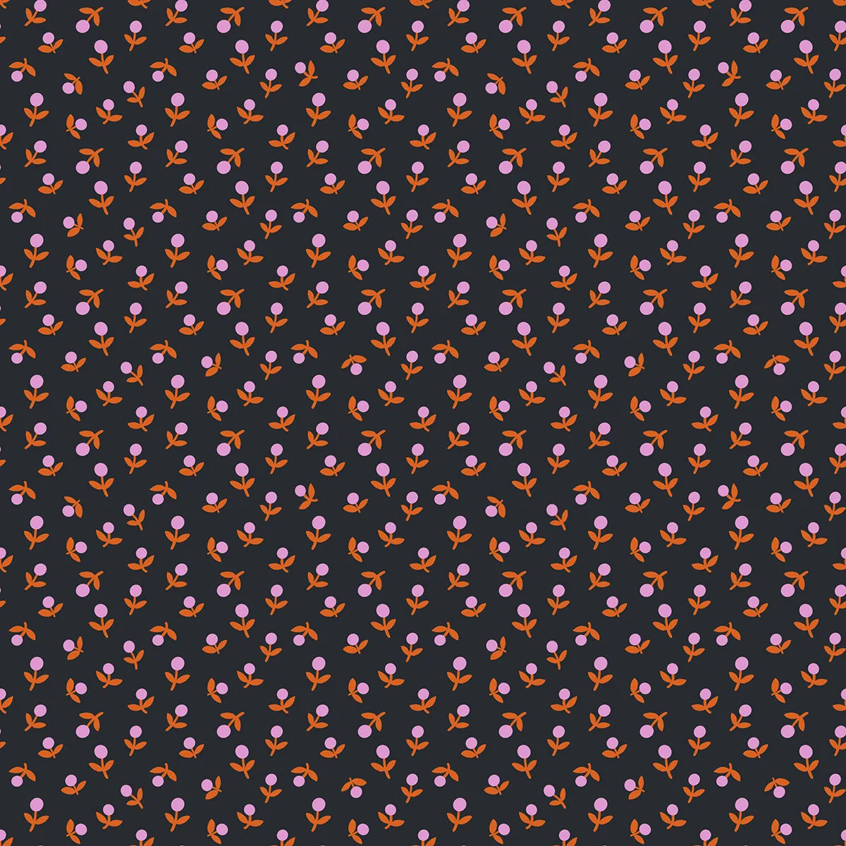 1/2 Yard -  Meadow Star Soft Black RS4103 15 Ruby by  Alexia Abegg