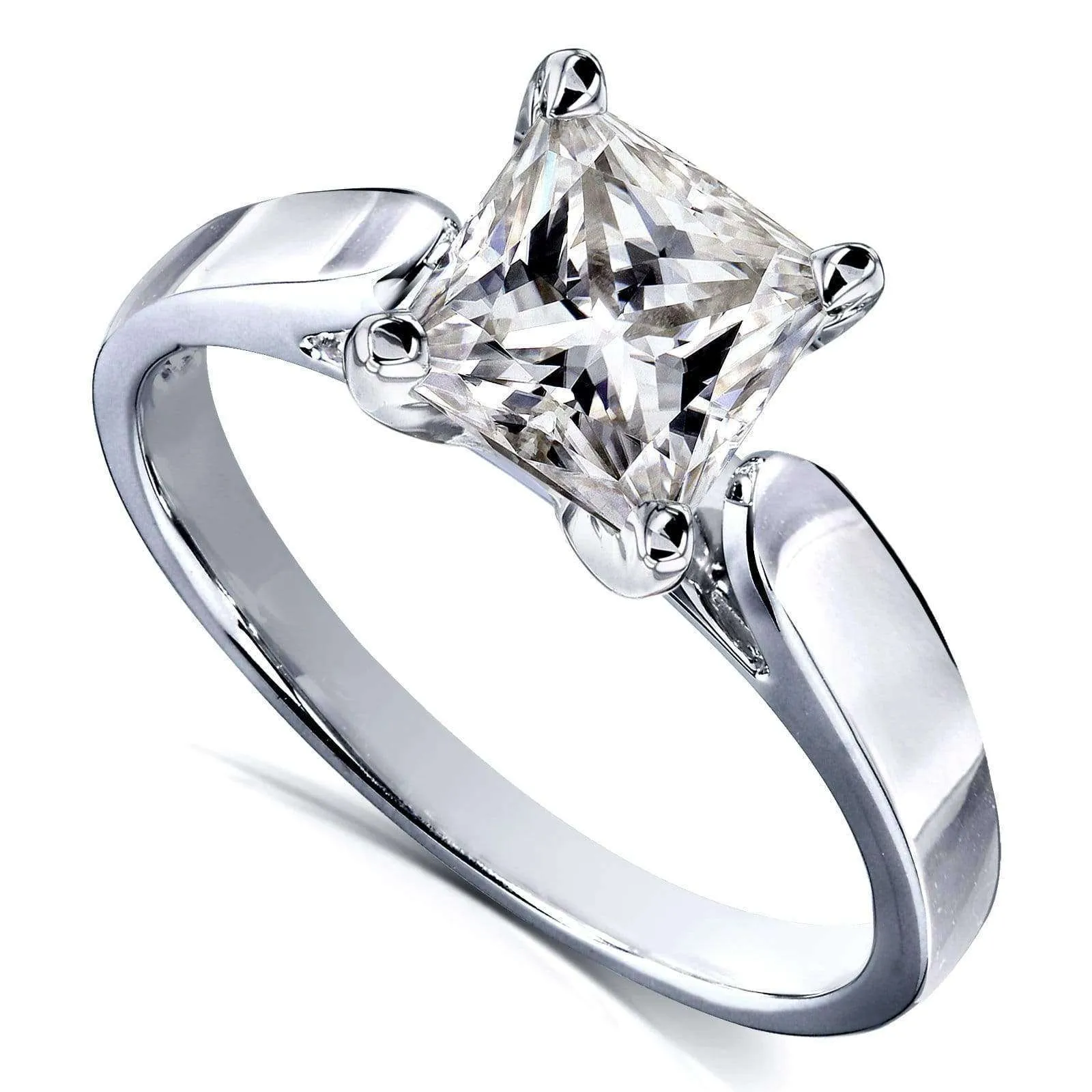 1.5ct Princess Moissanite Solitaire Ring