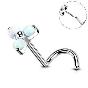 20G Titanium Triangle Nostril Threadless Push Pin Screw Stud