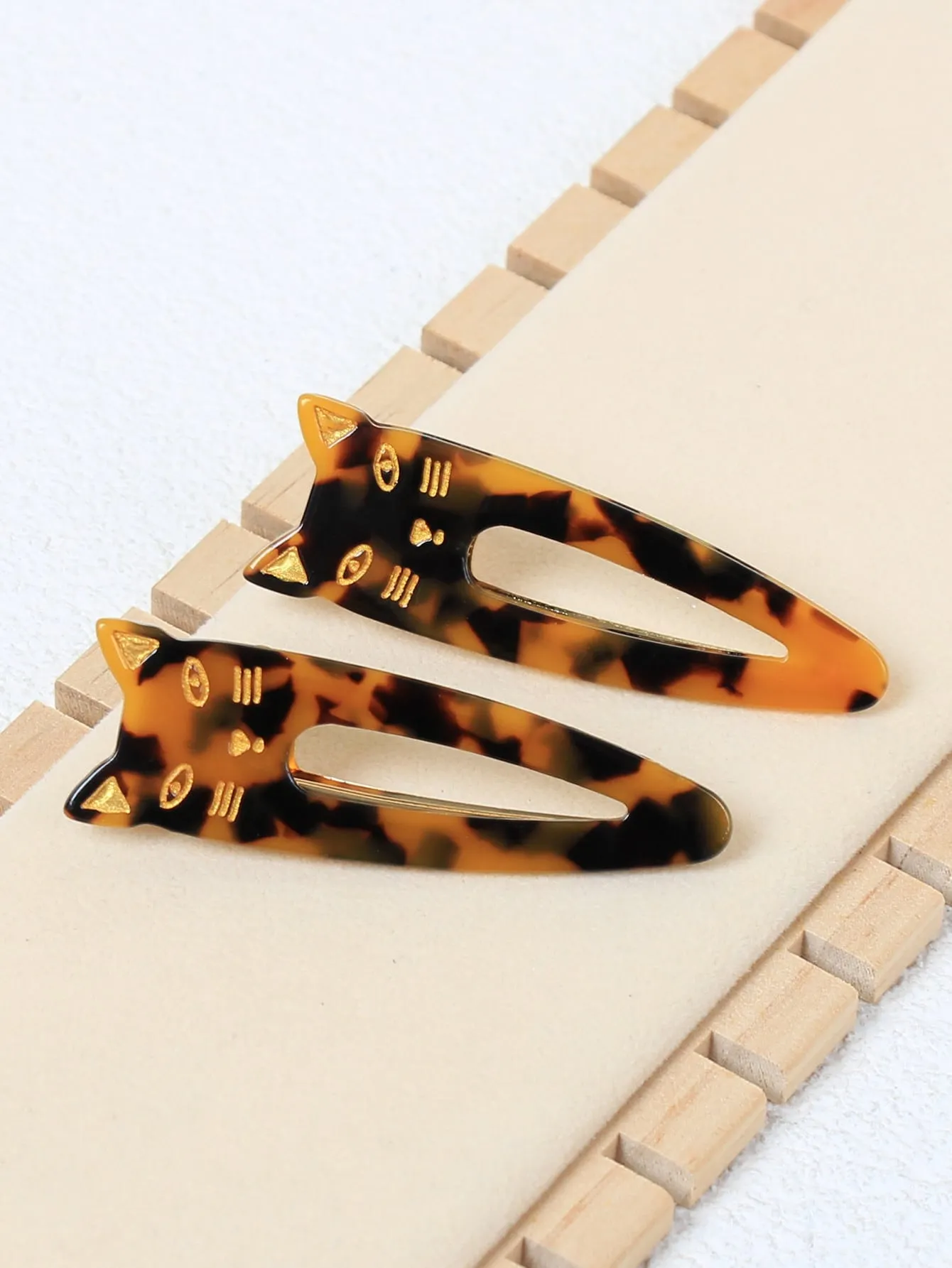 2pcs Alligator Hair Clip Cat Shaped Hair Clips for Women Barrette Styling Hair