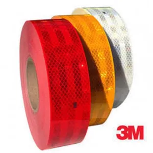 3M Conspicuity Tape - Amber, Red, White - 50m Rolls