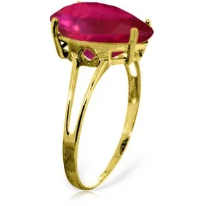 5 Carat 14K Solid Yellow Gold Nuance Upon Ruby Ring