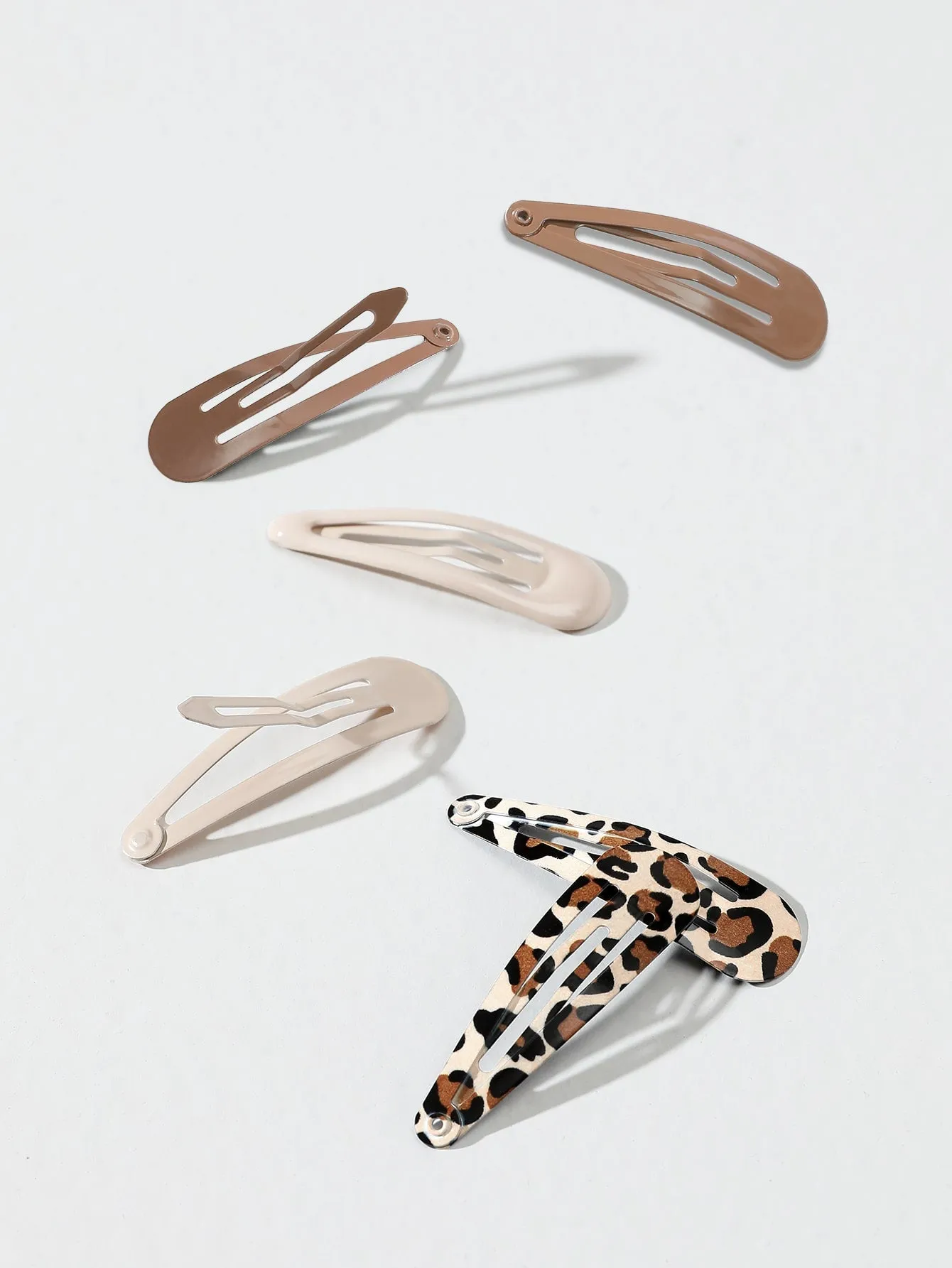 6pcs Leopard Hair Clip Casual for Women Barrette Styling Hair Accessories