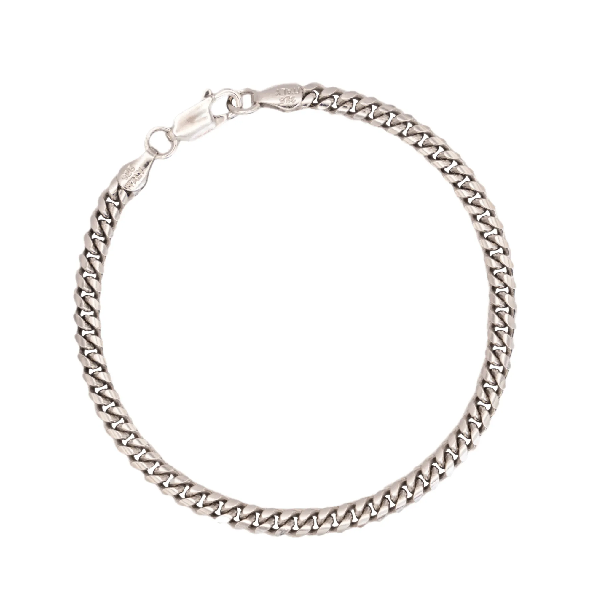 925 Silver Miami Cuban Bracelet (4MM)