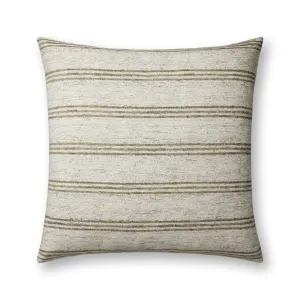 Amber Lewis x Loloi Zephyr Ivory Olive Pillow