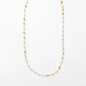 Asymmetrical Mixed Opals Necklace