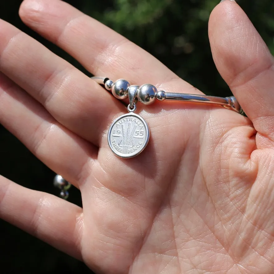 Australia 1955 Threepence Bracelet, 20cm or 8 inches