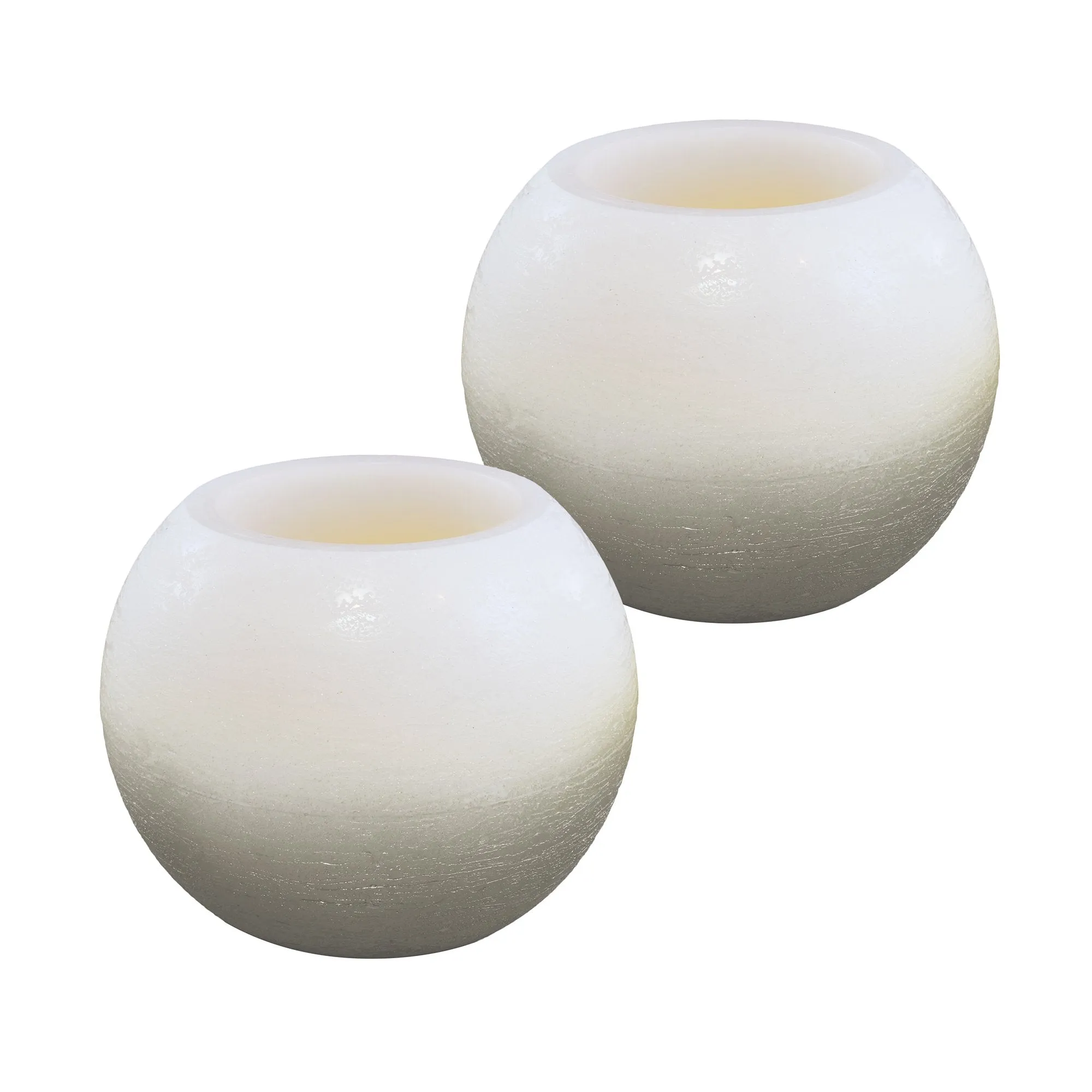 Battery Operated LED Round Wax Candles