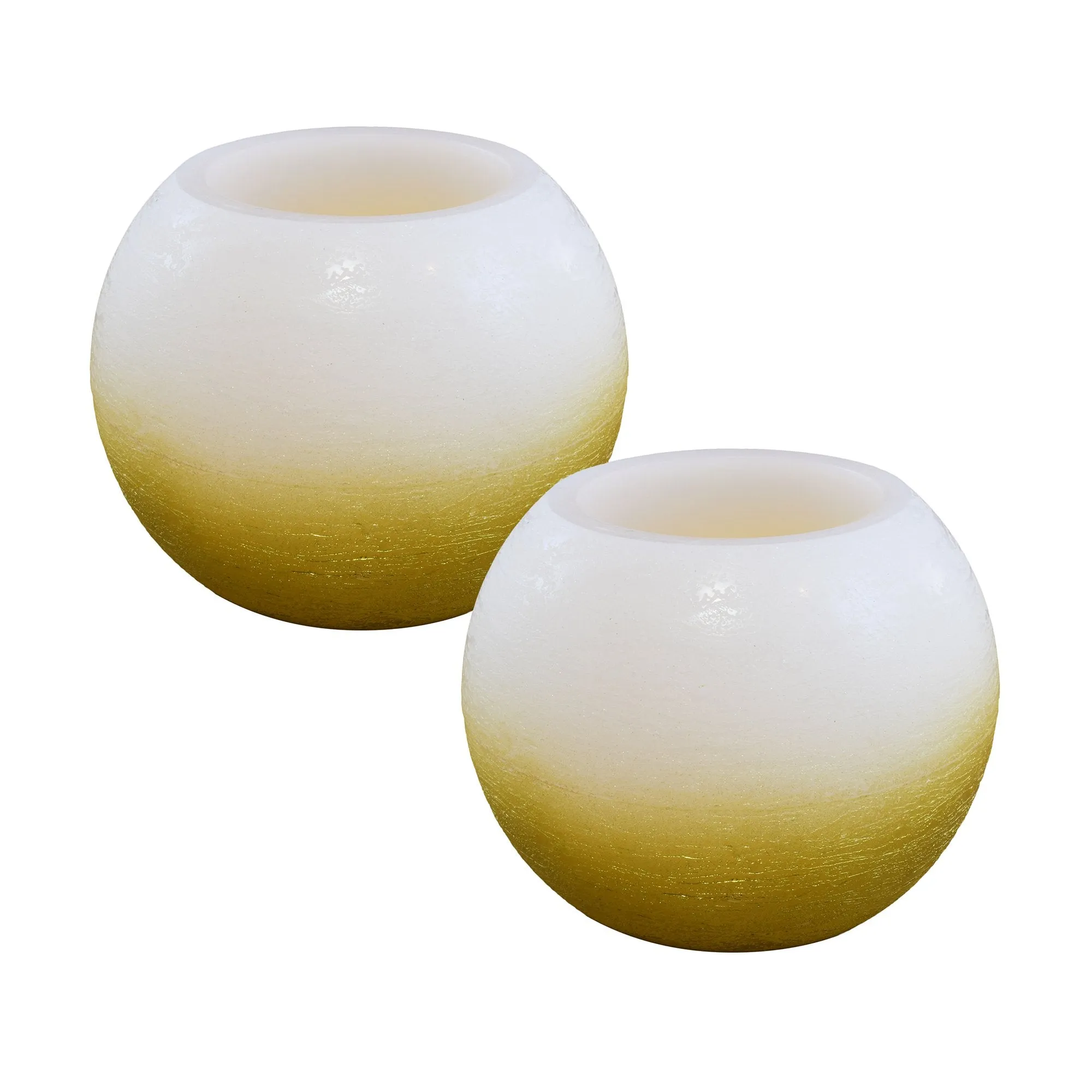 Battery Operated LED Round Wax Candles