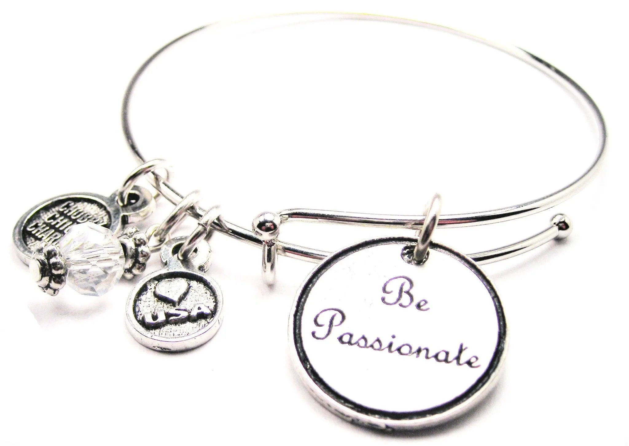 Be Passionate Expandable Bangle Bracelet