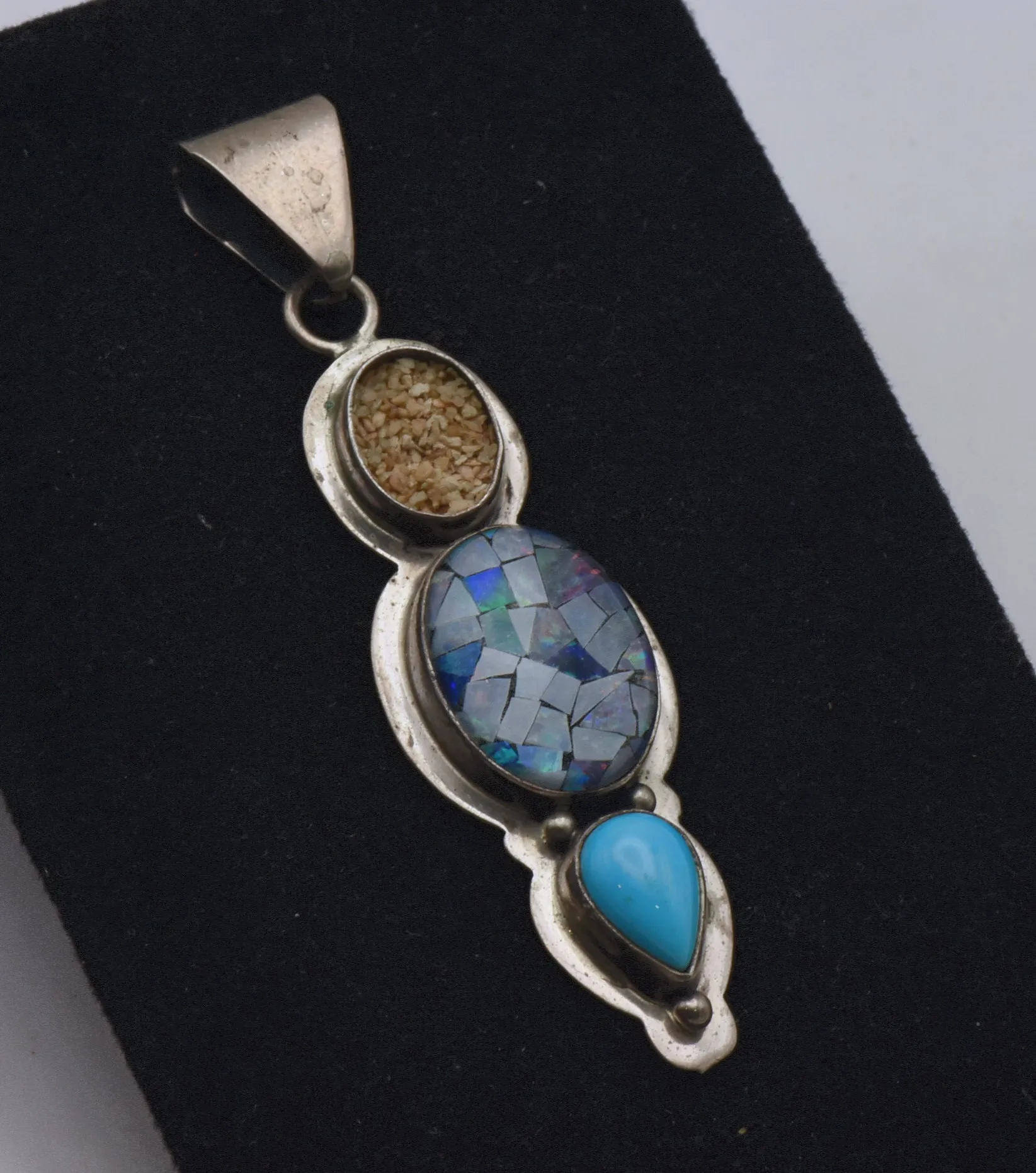 Bea Tom - Handmade Sterling Silver Gemstone Pendant - MISSING STONE