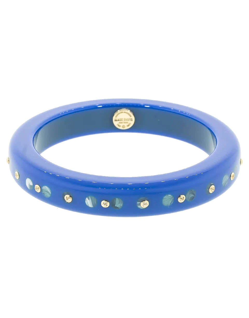 Blue and Green Bakelite Bangle