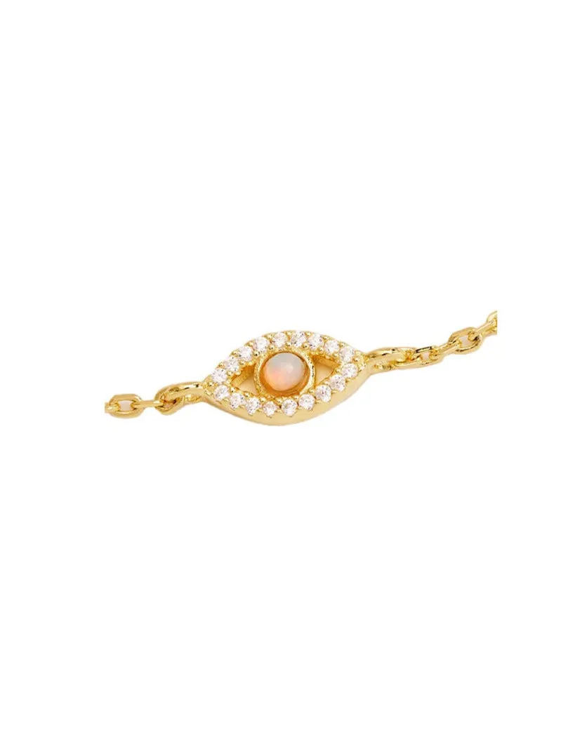 By Charlotte Eye of Intuition Bracelet in Gold Vermeil