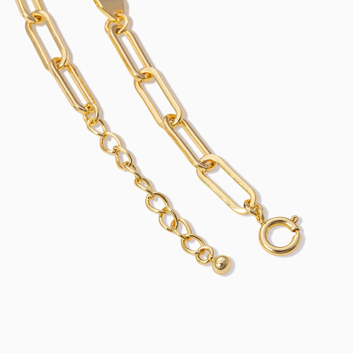 Chain and Bar Bracelet