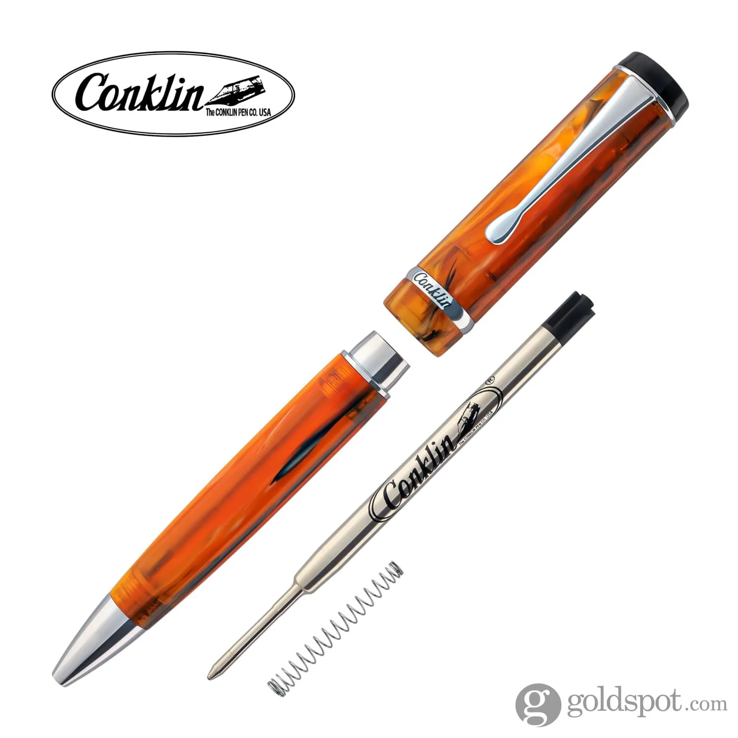 Conklin Duragraph Ballpoint Pen in Amber