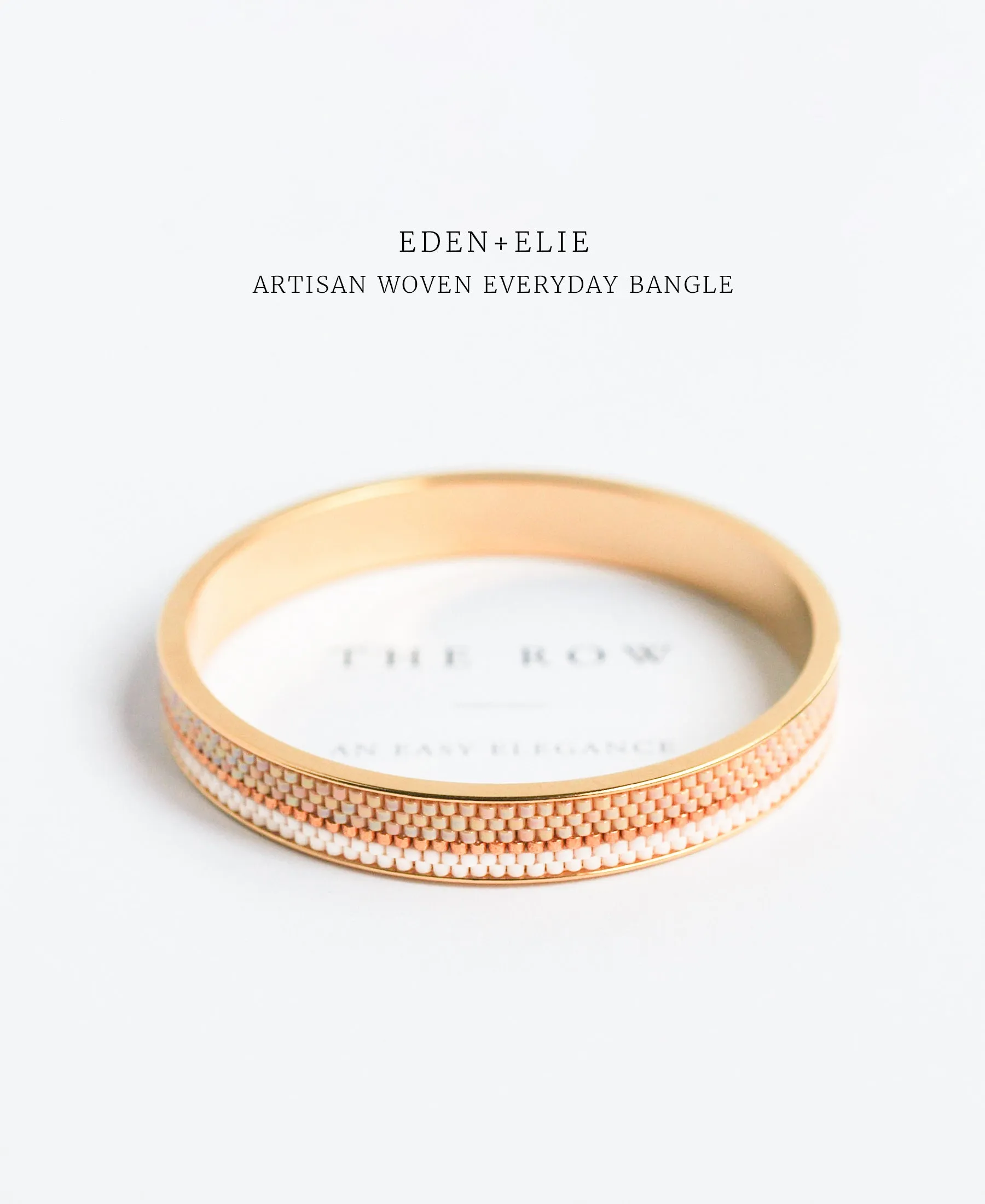 EDEN   ELIE Everyday Gold Narrow Bangle - basic black