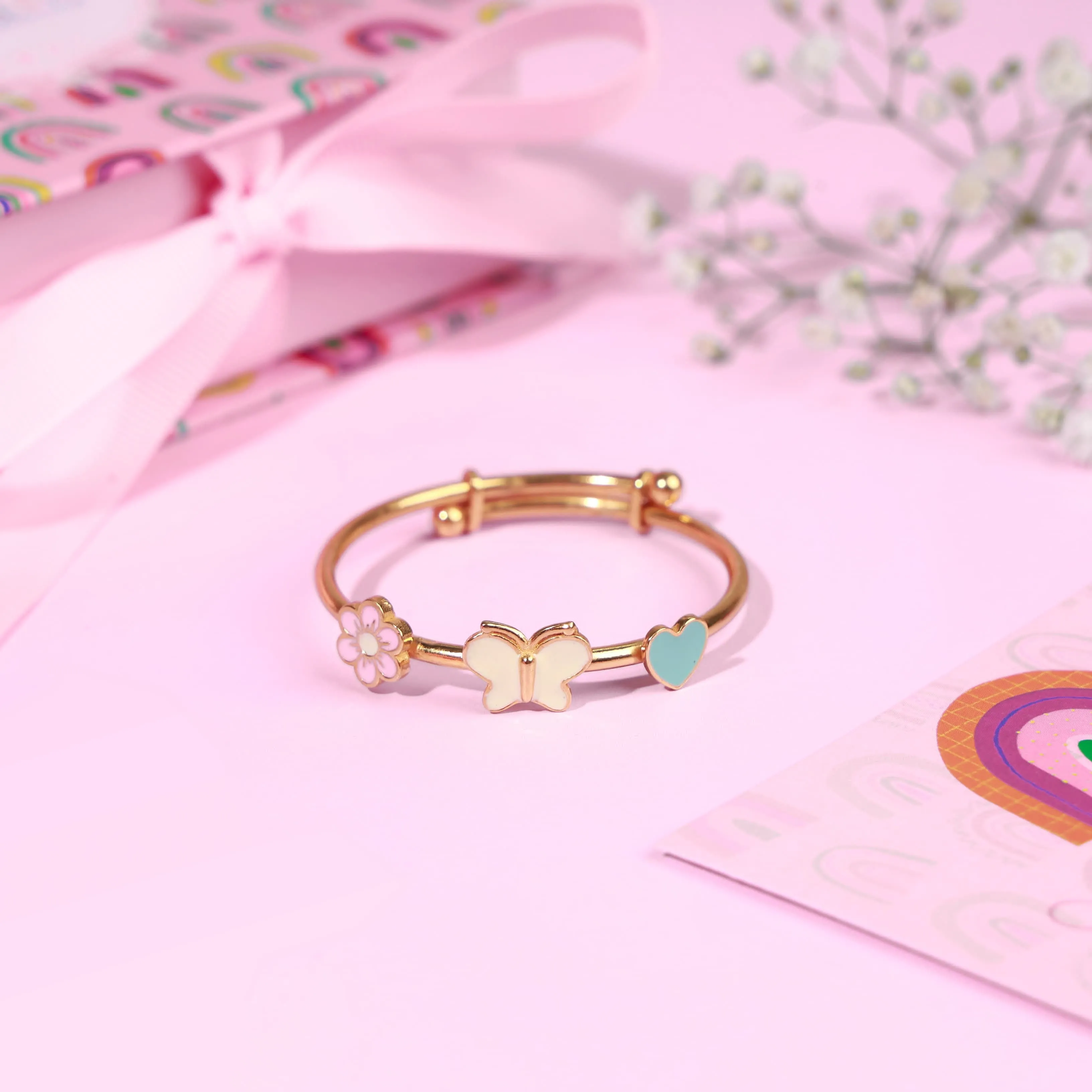 Elegante Kids Flower Butterfly Heart Bangle