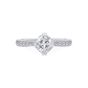 Forevermark Cushion Diamond Compass Setting Engagement Ring