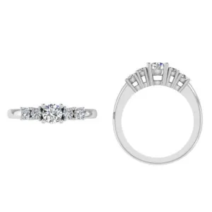 Four Stone Round Diamond Engagement Ring