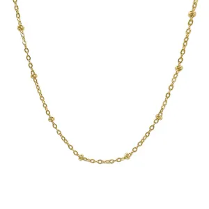 Gold Ball Chain Necklace