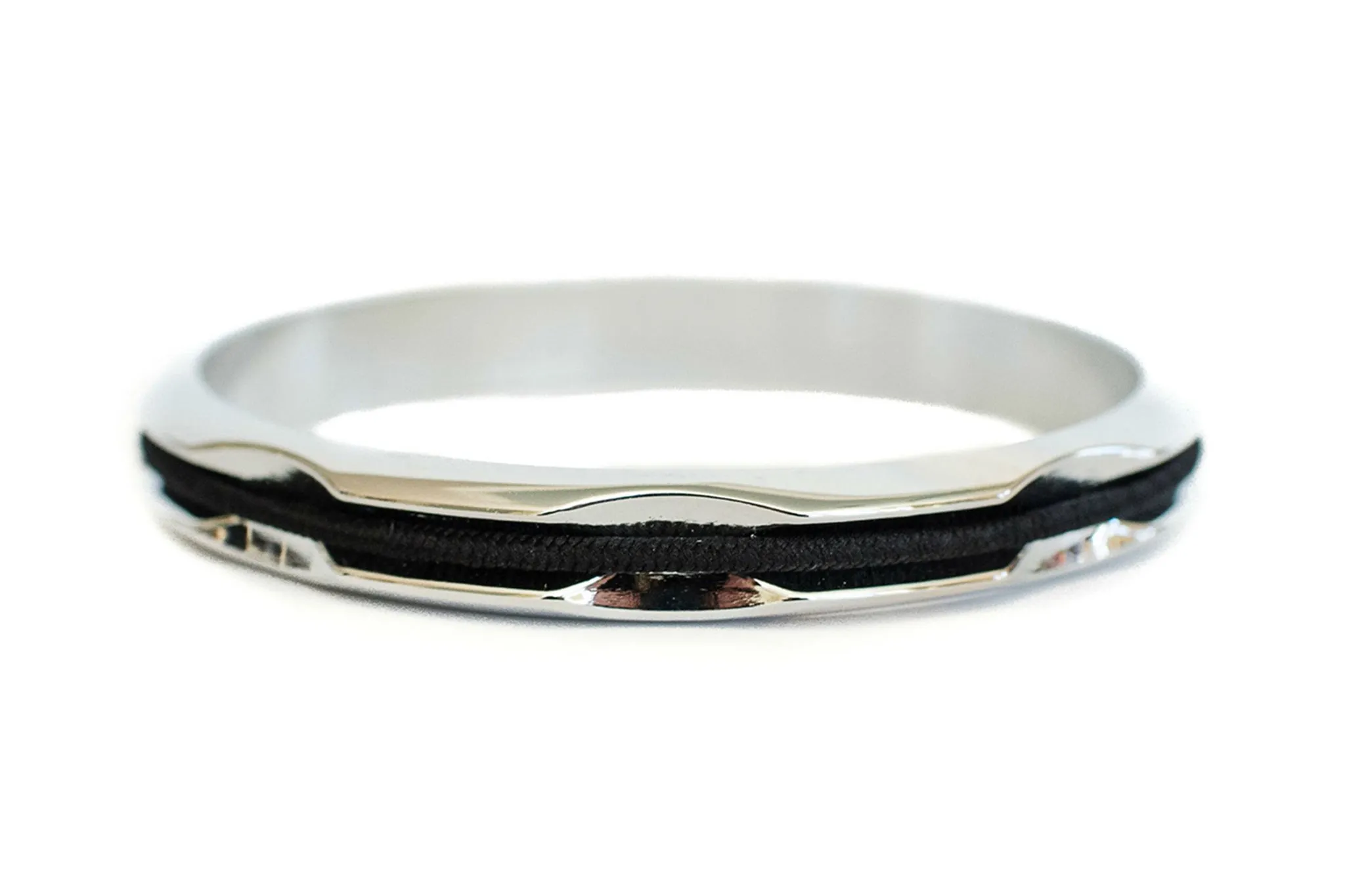 Hair Tie Bangle Silver