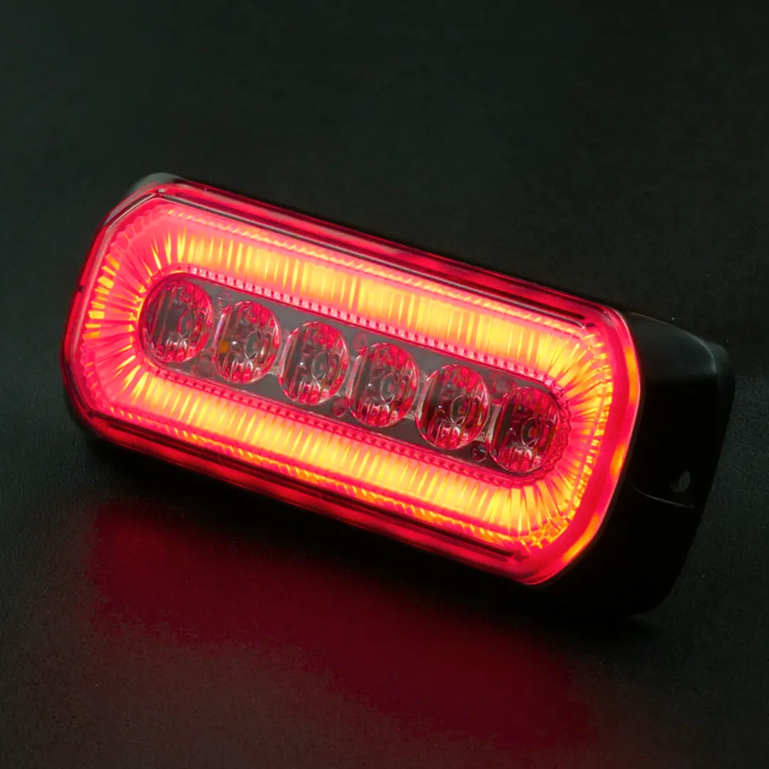 Halo Blitz Strobe Light with Red LED Halo Ring