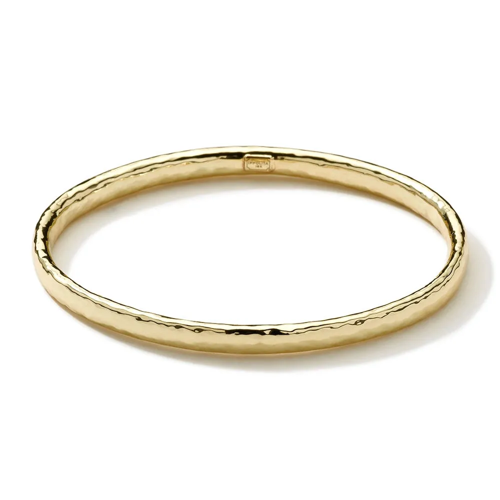 Ippolita 18K Gold Classico Hammered Bangle Bracelet