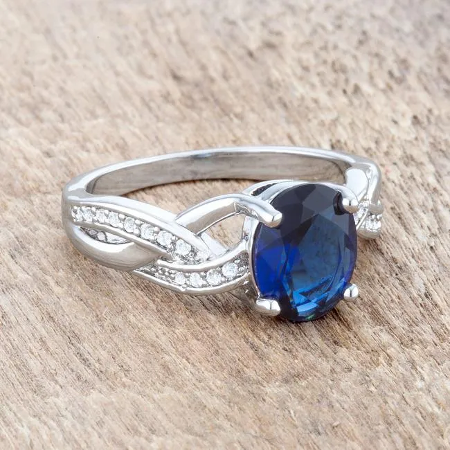 Justine 2ct Sapphire Oval Engagement Ring | 2.5ct