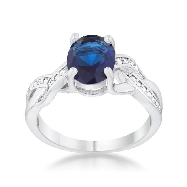 Justine 2ct Sapphire Oval Engagement Ring | 2.5ct