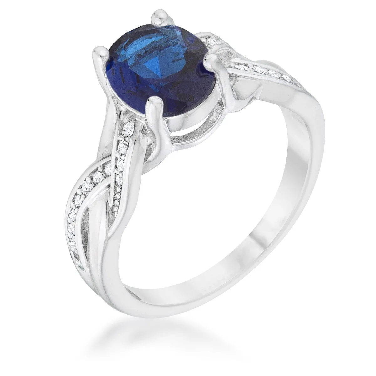 Justine 2ct Sapphire Oval Engagement Ring | 2.5ct