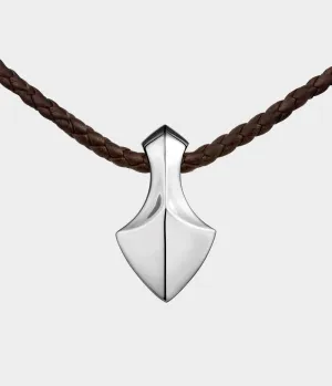 Large Arrowhead Leather Necklace