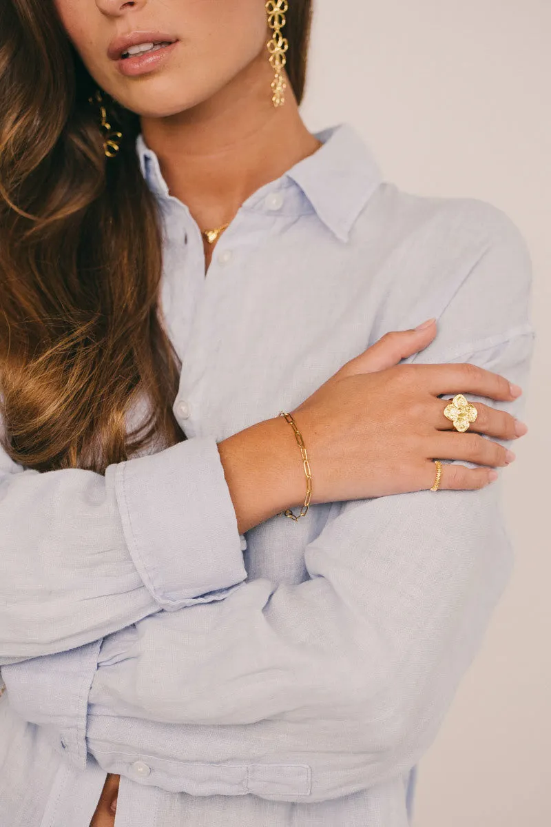 Link Chain Bracelet Gold Plated