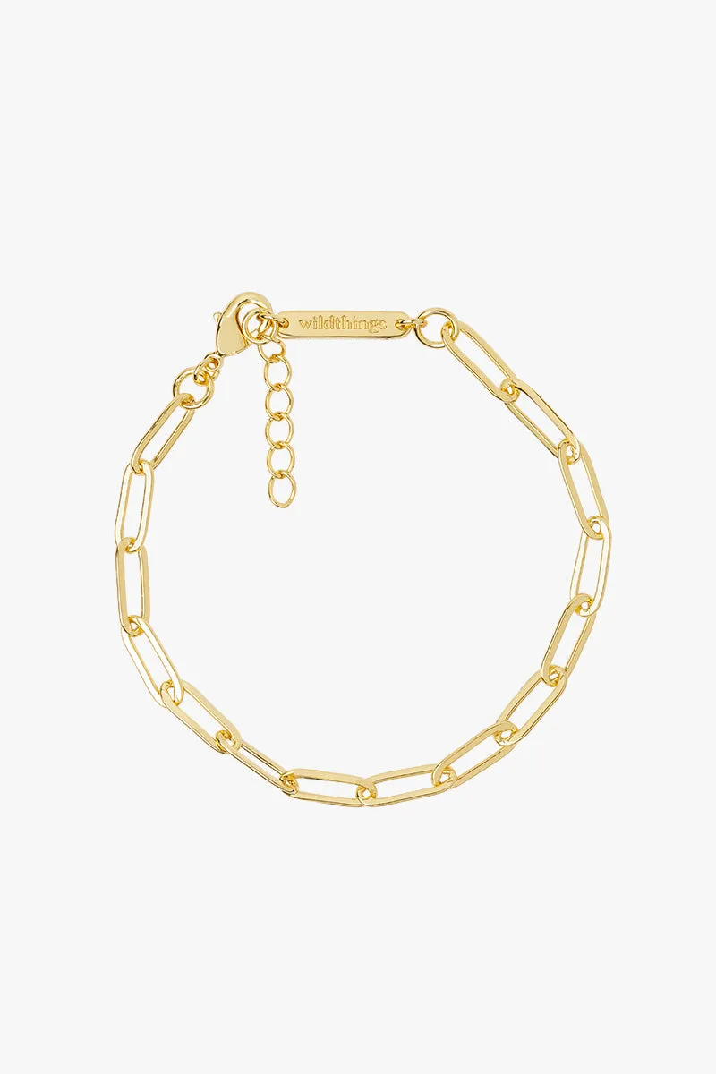 Link Chain Bracelet Gold Plated