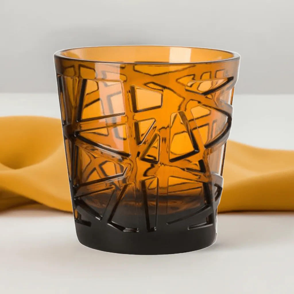 Mario Luca Giusti David Set of 2 Amber Tumblers