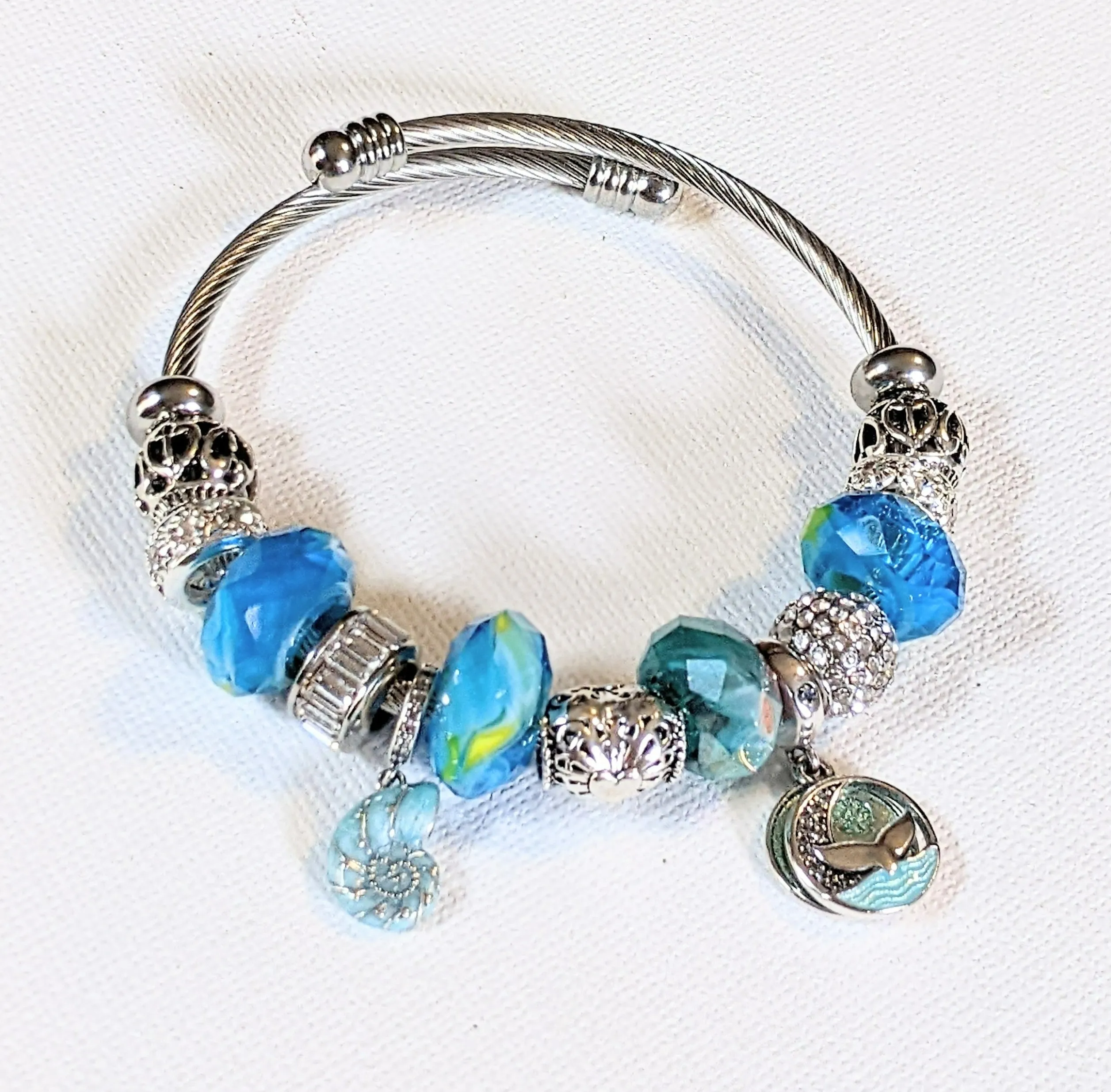 Ocean Lover Euro Cuff Wrap Bracelet