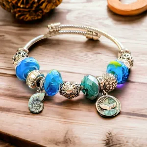 Ocean Lover Euro Cuff Wrap Bracelet