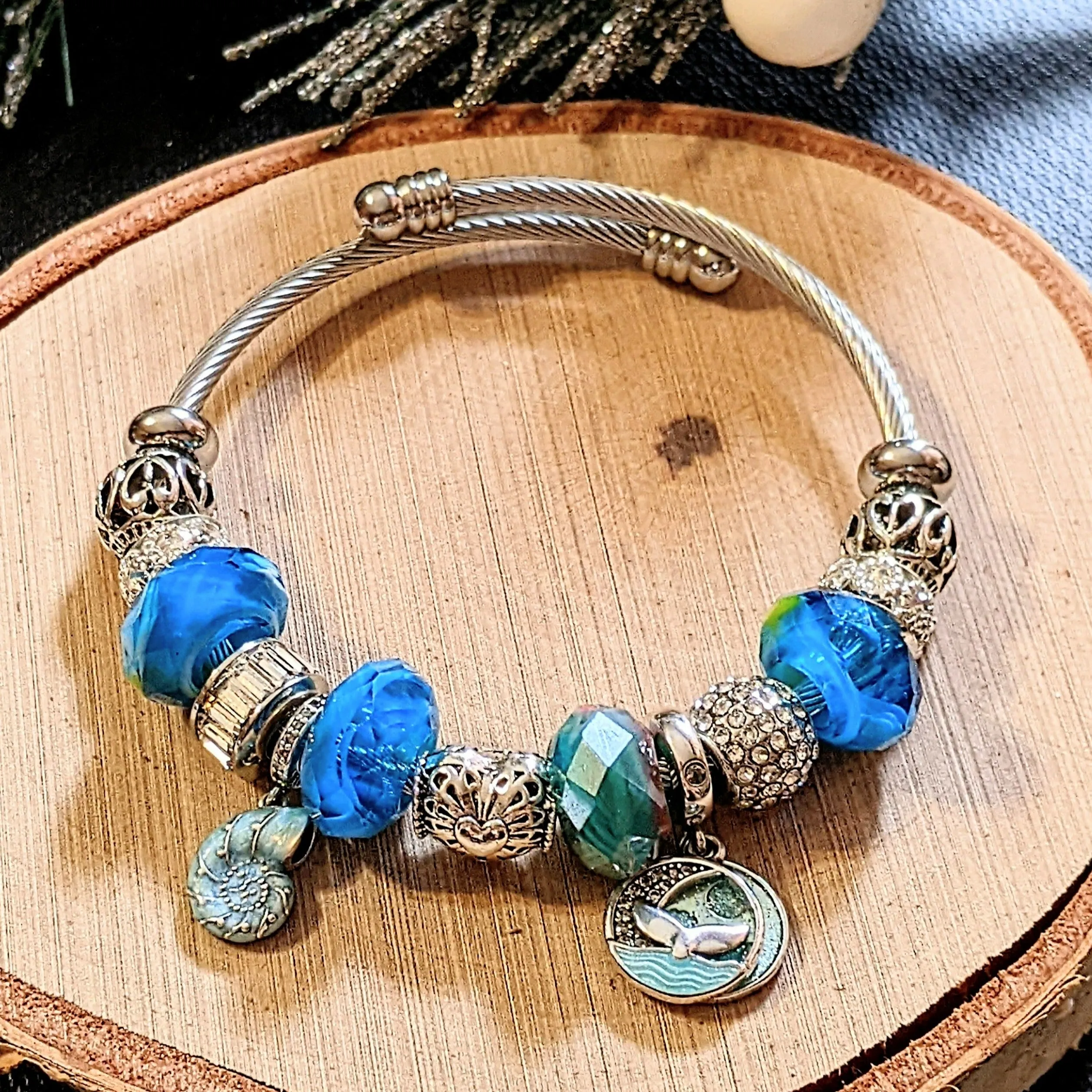 Ocean Lover Euro Cuff Wrap Bracelet