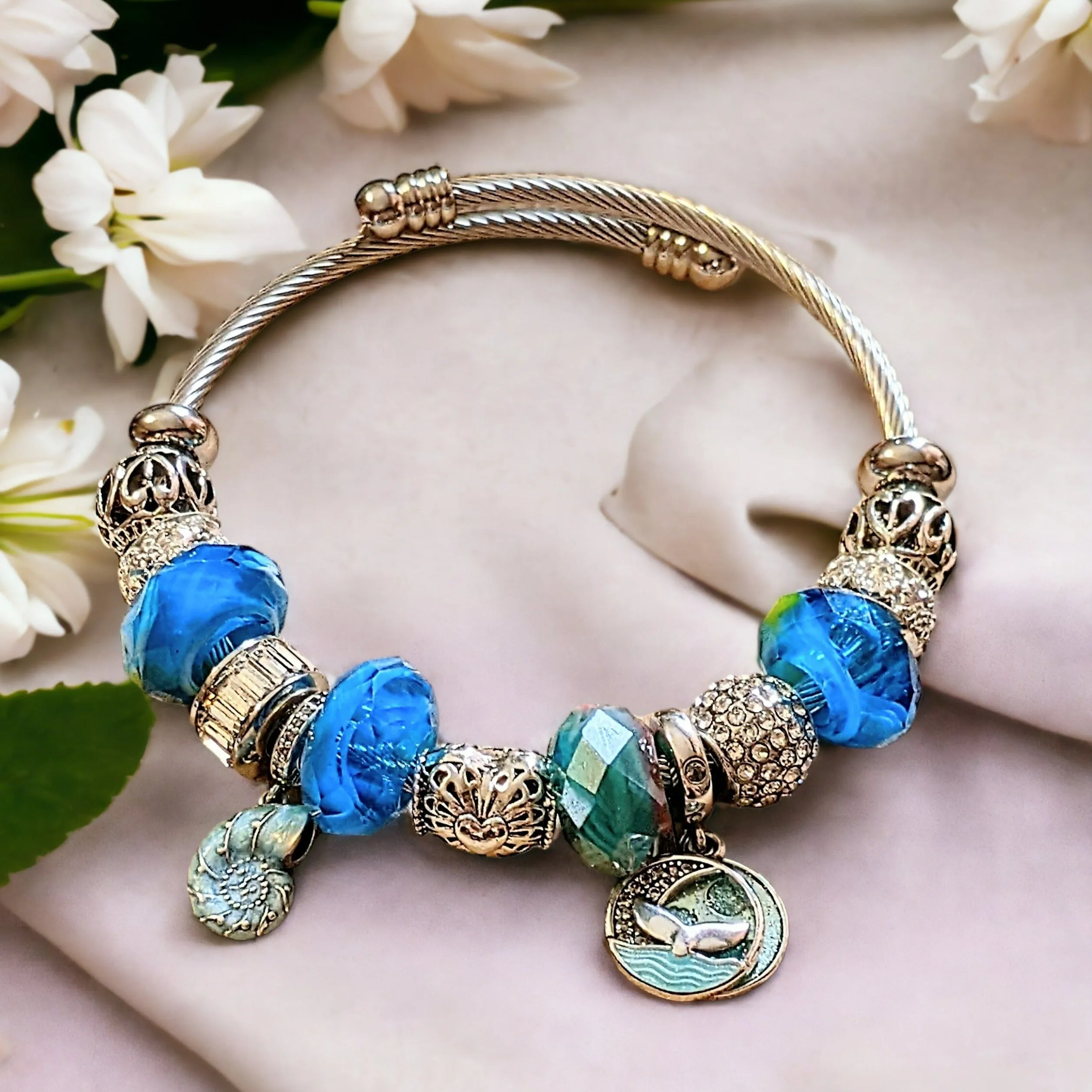 Ocean Lover Euro Cuff Wrap Bracelet