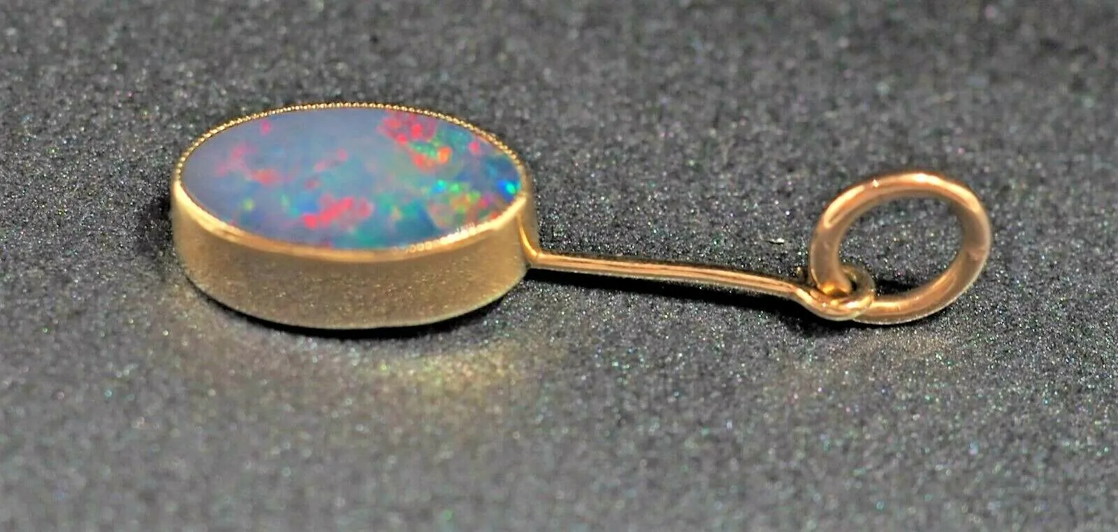 Opal Doublet 9ct Yellow Gold Pendant