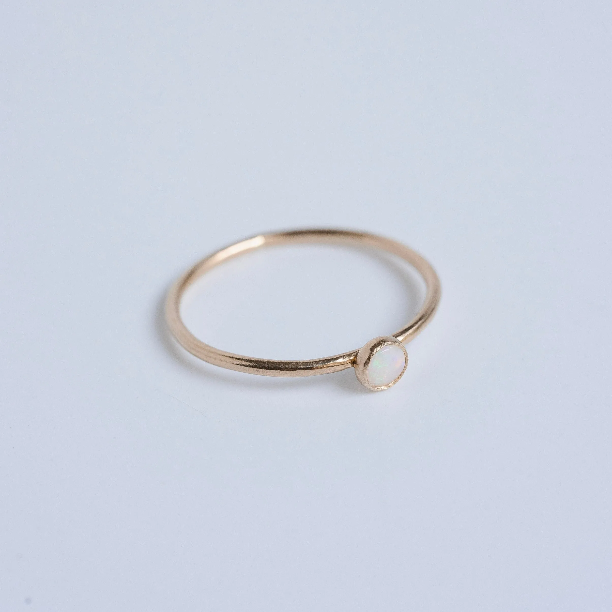 Opal Gemstone Stacking Ring in 14 Karat Gold