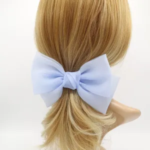 organza hair bow normal size hair accessory for women