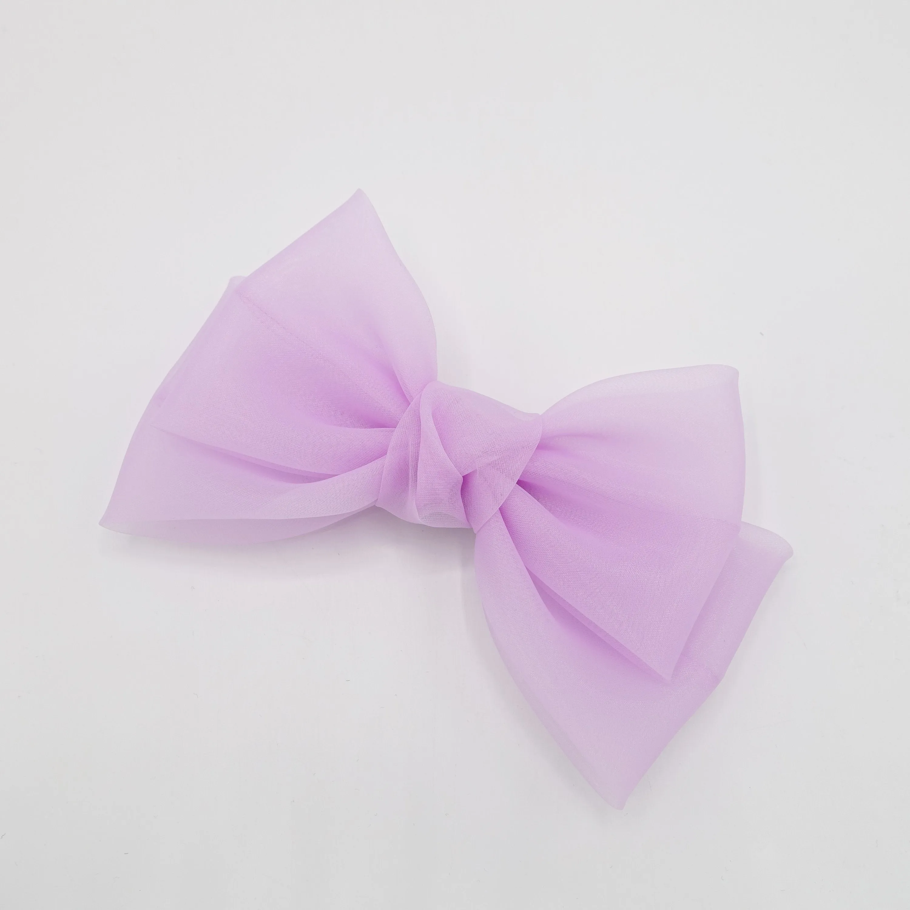 organza hair bow normal size hair accessory for women