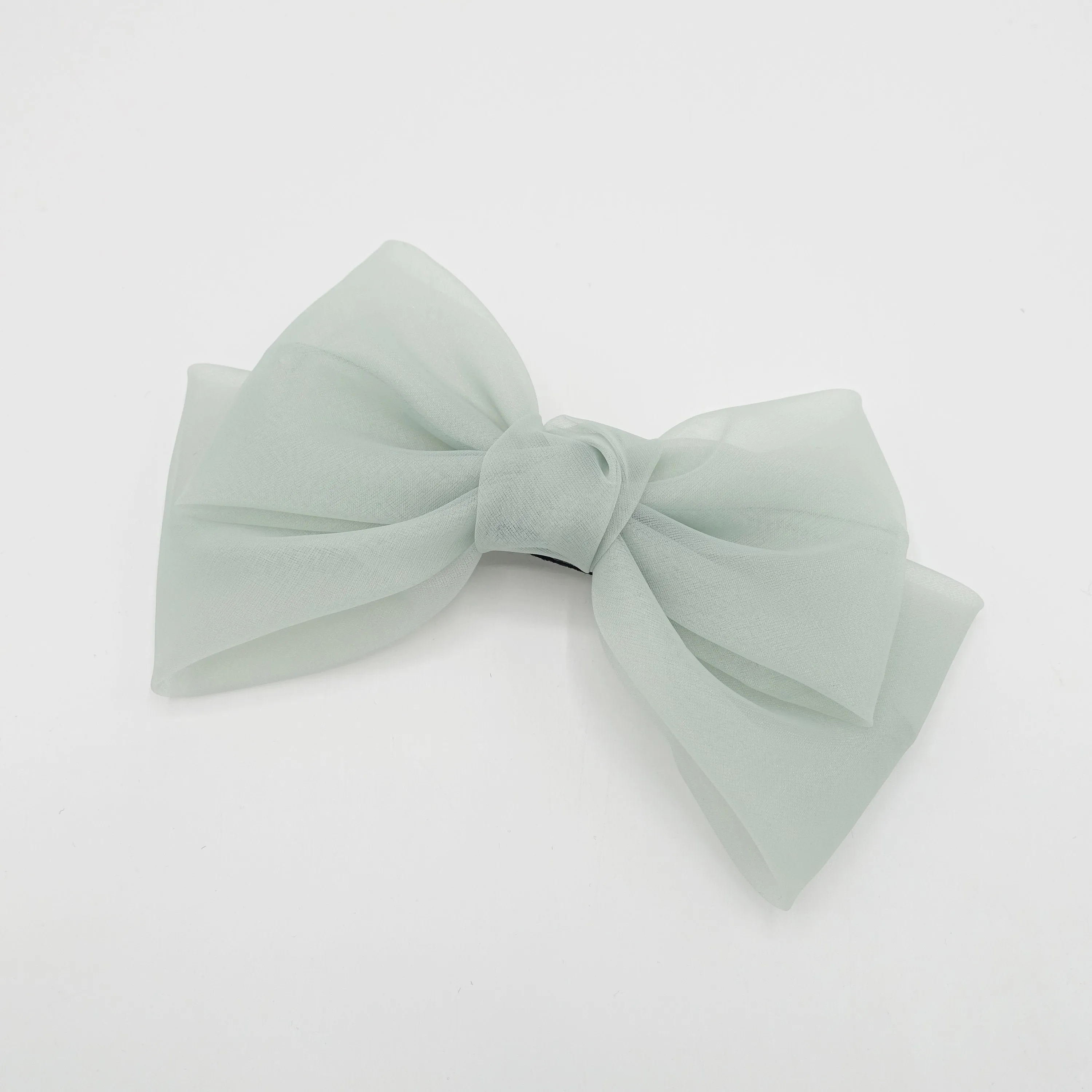 organza hair bow normal size hair accessory for women