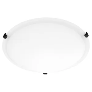 Quorum 3000-16159 Flush Mount Traditional- Matte Black